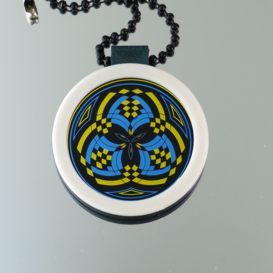 Gold over Purple Fillacello pendant V3