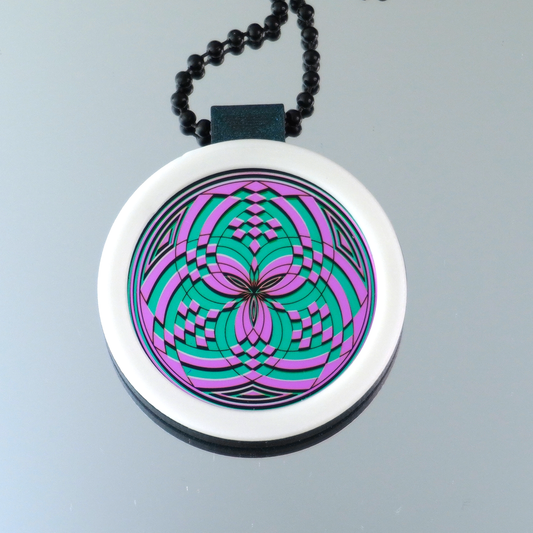 Pink over Teal Fillacello pendant V1