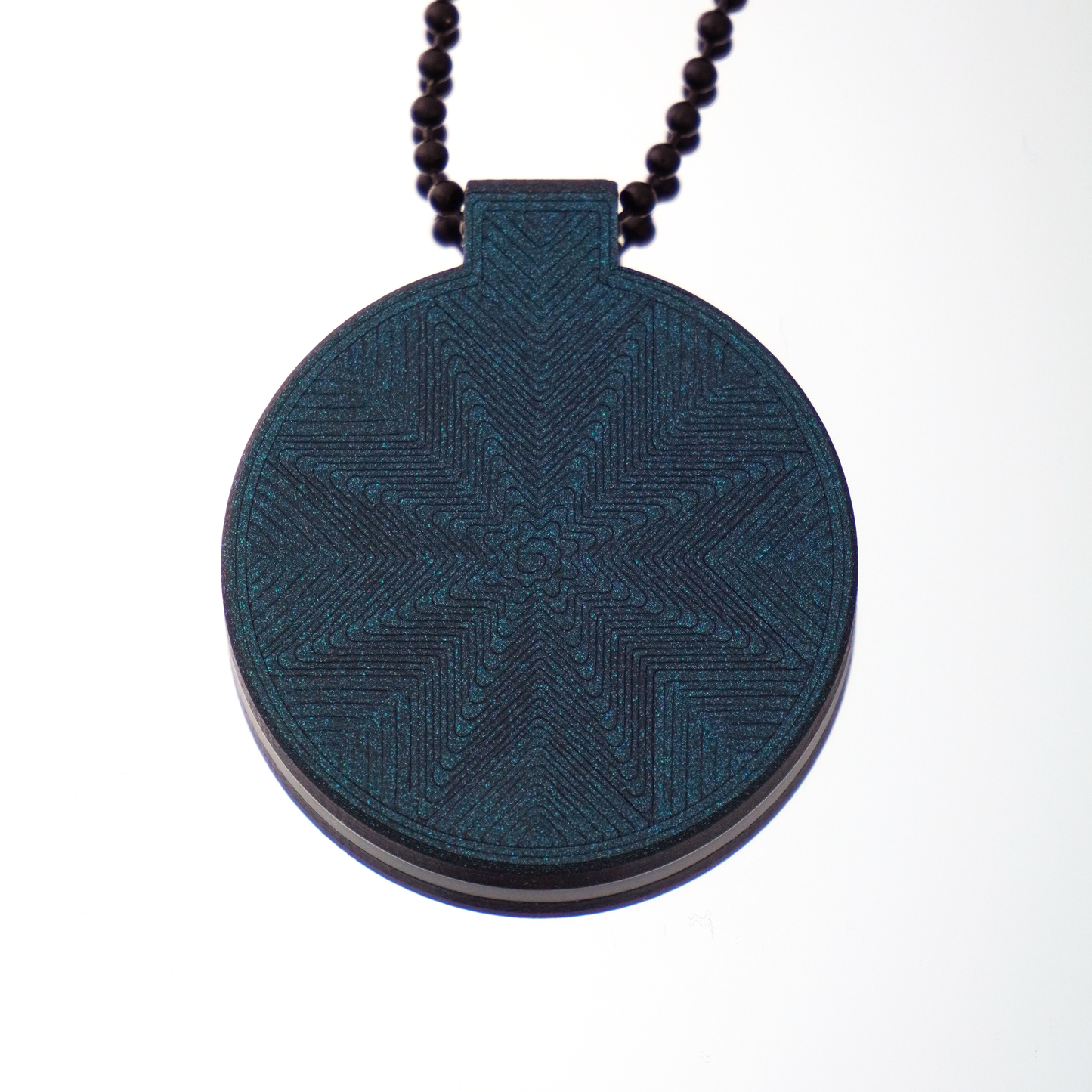 Teal over Silver Reticello V3
