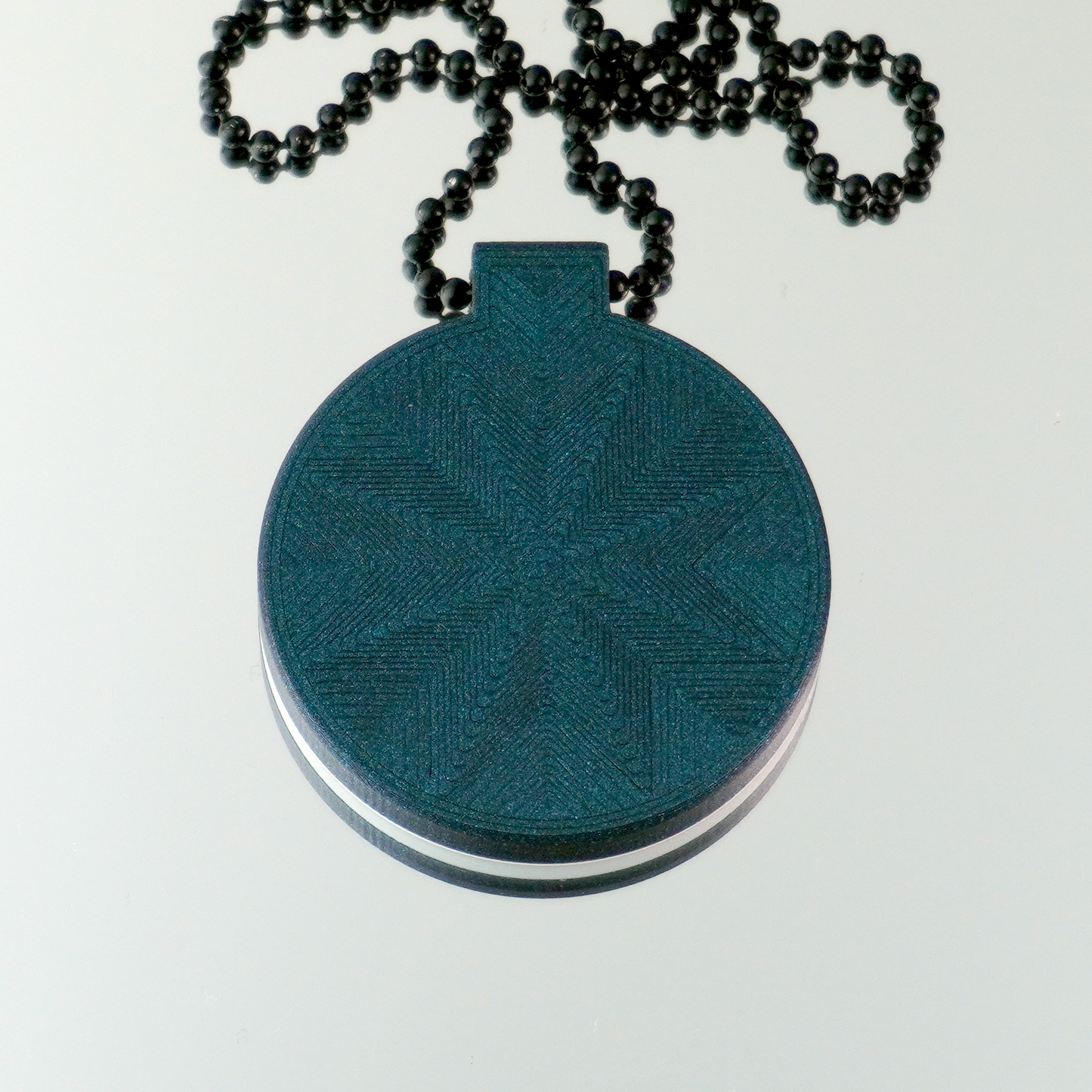 Teal over Gold Fillacello pendant V2