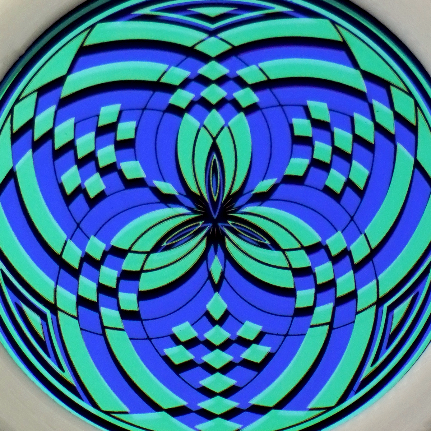 Teal over Amethyst Reticello V1