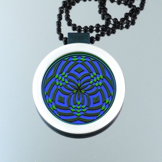 Emerald over Blue Fillacello Pendant V2