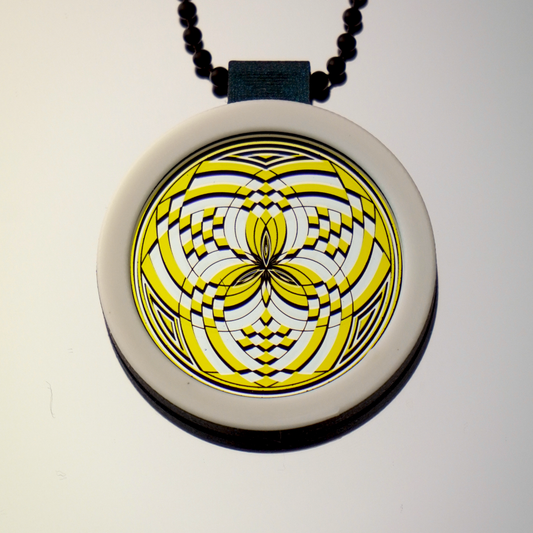 Gold over Silver Reticello pendant V1