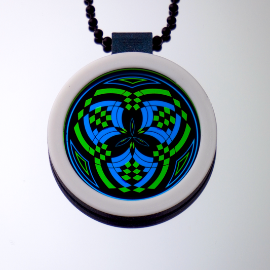 Green over Amethyst Reticello V3