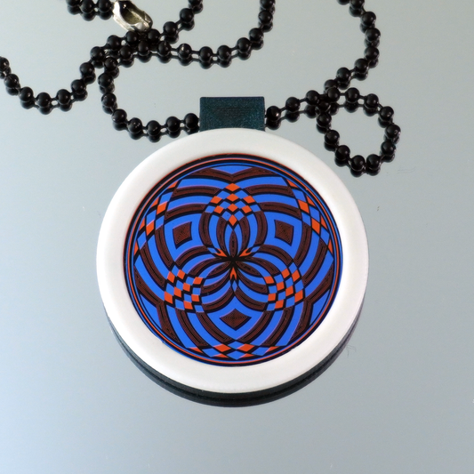 Orange over Purple Fillacello pendant V2