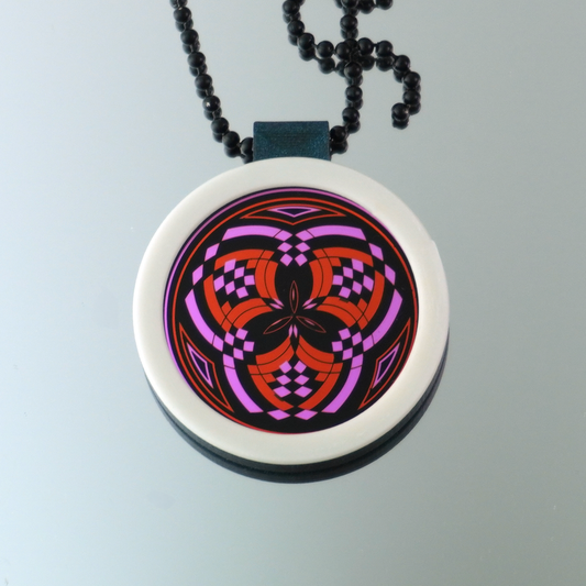 Pink over Red Fillacello pendant V3