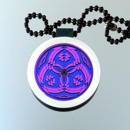 Pink over Blue Fillacello pendant V4