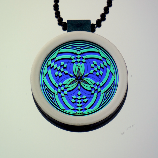 Teal over Amethyst Reticello V1