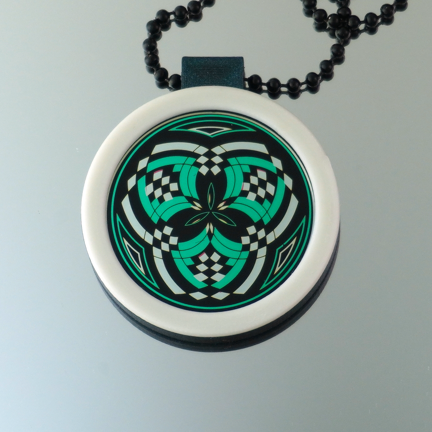 Teal over Silver Reticello V3